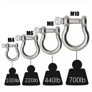 Precision Casting 3/8" Steel Galvanized Shackle and Adjustable for General