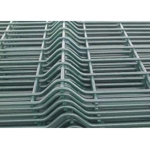 3D Curved Welded Mesh Fencing , Powder Coated Wire Mesh Fencing With Peach Type