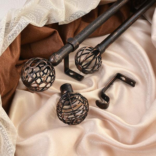 Quality Wall Mounted Pipe Curtain Rods With Single Bracket Home Decor wholesale