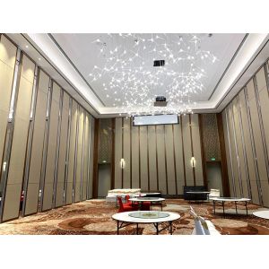 Aluminum Frame Soundproof Operable Partition Wall Manual / Electric Operation