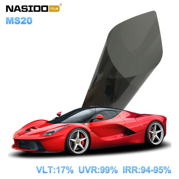 Quality NASIDO MS20 Silver Metalized Window Tint Metal Sputtering Heat Rejection wholesale