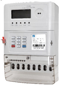 Ultrasonic Welded STS Prepaid Meters , 3 Phase 3 Element 4 Quadrant Electric