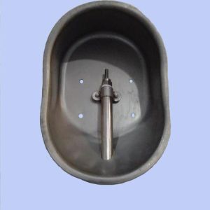 Poultry Farm 1/2" Thread Pig Drinking Water Bowl 13cm 15cm Dia