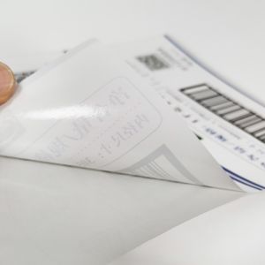 Oval BOPP Custom Retail Labels QR Code CMYK Barcode Clear Vinyl Printer Paper