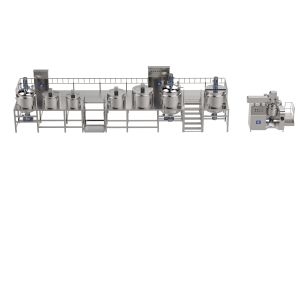 High Speed Dishwashing Liquid Mixer Machine With Homogenizing Head