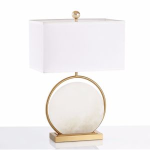 Nordic iron led stone deco Marble Alice Table Lamp(WH-MTB-191)