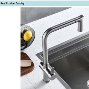 Cheap Angled Spout Pull Out Mixer Tap for sale