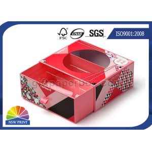 Cardboard Paper Sliding Drawer Boxes With Clear PVC Window