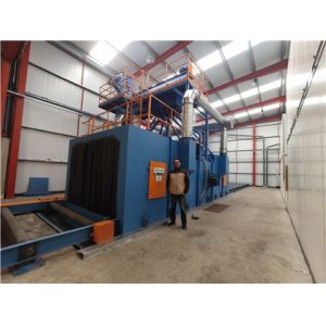 Inlet Width 1600mm H Beam Shot Blasting Machine Cleaning Steel Plate
