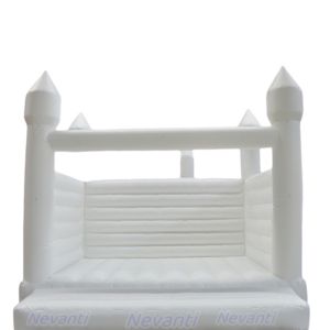 2024 Double Slide White Inflatable Bouncer House with Customized Color and