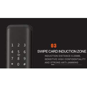 Fully Automatic Fingerprint Scanner Door Lock For Wooden Indoor Apartment