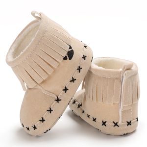 New arrived Cotton sole Tassel 0-2 years prewalker baby booties newborn