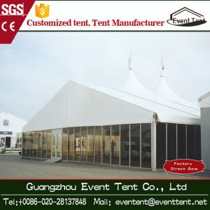 Cheap Waterproof Sunscreen Large Outdoor Aluminum Tent With Glass Wall for sale