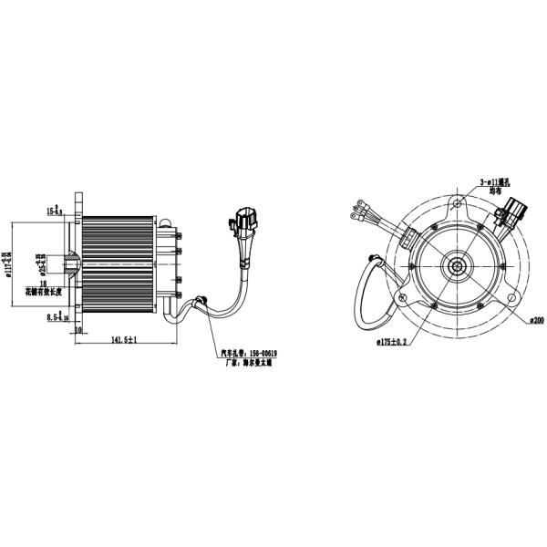 With High Quality 1.5kW PMSM for Driverless Vehicle AGV