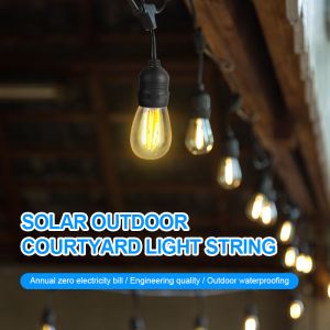 Cheap Solar remote control light string dual specification courtyard exterior wall ambient light for sale
