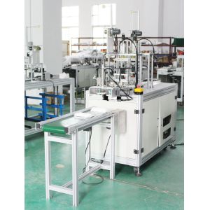Automatic head handing mask ear loop sealing making machine