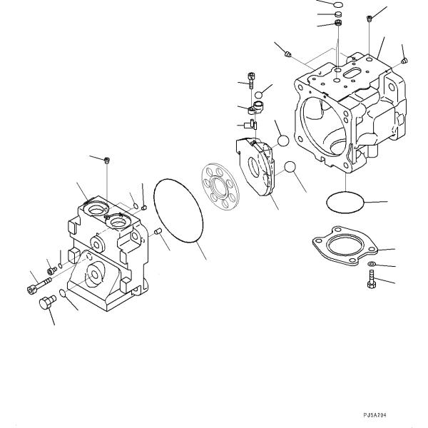 KOMATSU 708-1S-00940 Parts PUMP ASS'Y