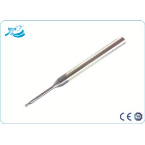 Ball Nose Long Neck End Mill with R 0.2 - R 2.0 mm Diameter Hard Milling End