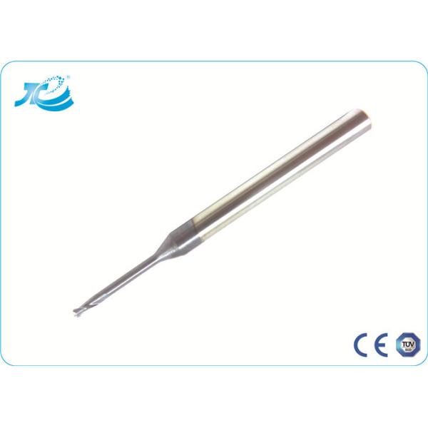 Ball Nose Long Neck End Mill with R 0.2 - R 2.0 mm Diameter Hard Milling End