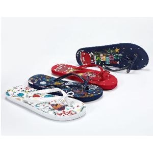 Multiple Color Women's Flip Flops Beach Sandals With Lovely Bow Trimmed Upper