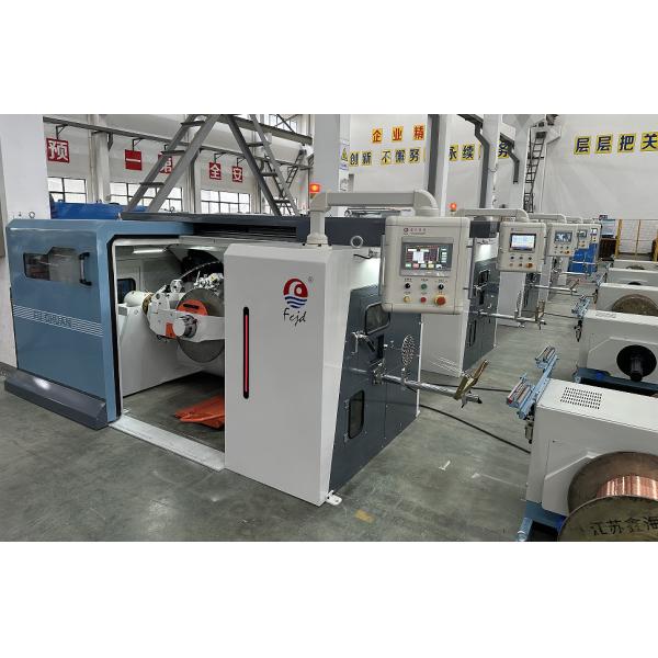 Bare Copper Wire Bunching Machine With Electric Changing Pitches Twist Direction