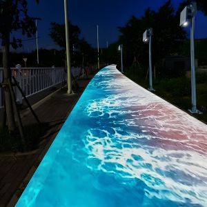 Weatherproof Floor Interactive Projection Public Floor Projection System