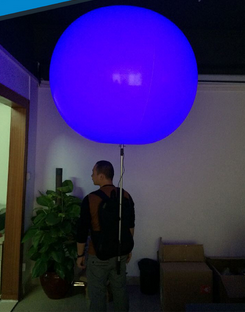 80cm Diameter Inflatable Backpack Ball Lighting Large Nylon Cloth