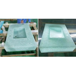 Cheap Pattern Flat Edge Jade Glass Technique Reflectivity 8.0% for sale