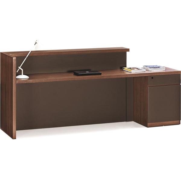 Quality 1.8M / 2.4M Modern Wood Reception Desk ISO9001 Certification wholesale