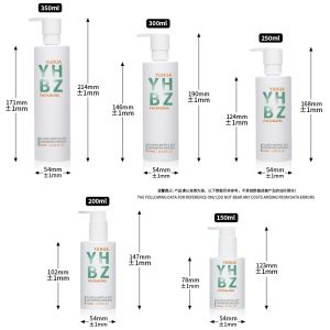 Wholesale Plastic Bottle Cosmetic Shampoo Lotion Pump Bottle With Customized