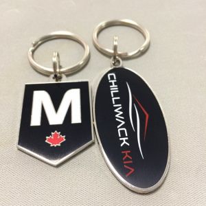 Zinc alloy keychain keyring custom logo metal shield shape suitable for and