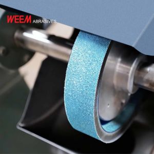 WEEM 3309 ZIRCONIA NARROW SANDING BELT WITH Z-WEIGHT POLYESTER BACKING