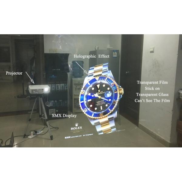 Quality 170 Degree Self Adhesive Rear Projection Film Holographic Display wholesale