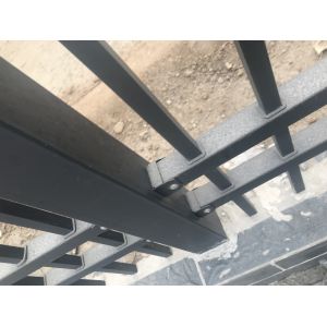 China Spear Top Metal Fencing | Steel Picket | China Metal Fence Supplier 1800mm*2400mm width tubular steel garrison fence on sale