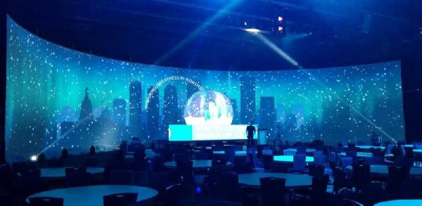 Quality Lightweight Stable Bendable LED Display , Durable Flexible LED Panel Video Screen wholesale