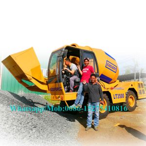 Full Hydraulic Road Work Machines , Self Loading Construction Concrete Mixer 3