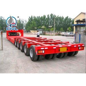 China 3 Line 6 Axles Fuwa Axles Low Bed 100T Semi Trailer Trucks For Equipment Transportation on sale