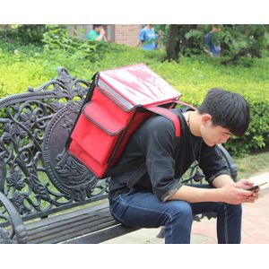 420D PVC Collapsible Insulated Thermal Meal Prep Backpacks Rider Delivery