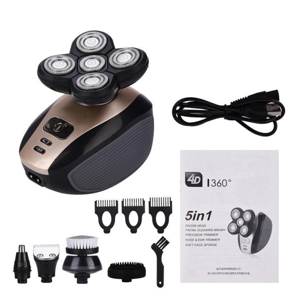 Quality 4d Rechargeable Electric Shaver Economic Practical With Five Independently Floating Heads wholesale