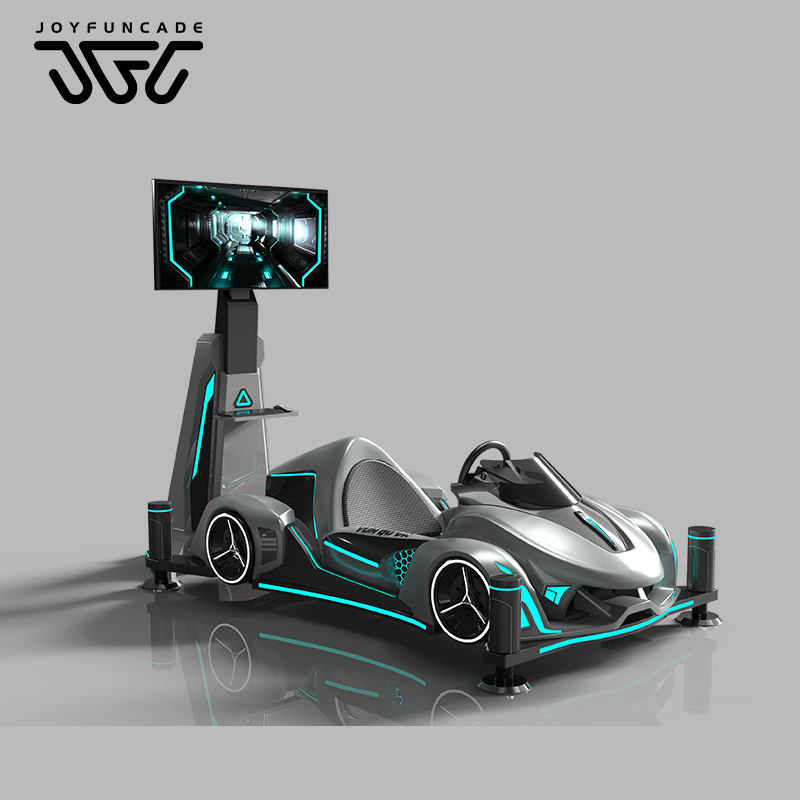 42 Inches Large Screen VR Racing Theme Park 4-DoF 9D VR Racing Car Simulator for