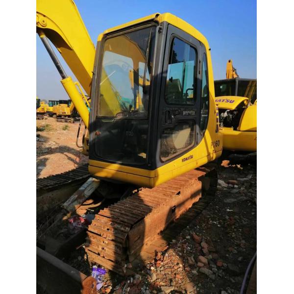 Quality Second Hand Komatsu 60-7 Crawler Excavator 6000kg 54.8 KN Bucket Force Engine Power 40700W wholesale