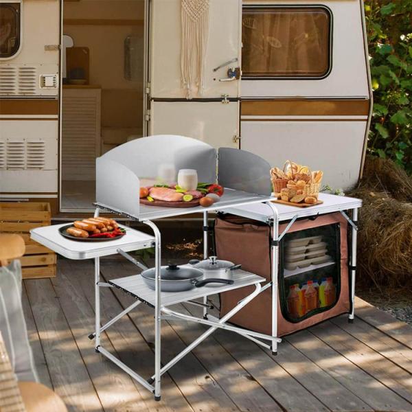 Foldable Portable Table for Outdoor Garden Backyard Patio Villa Party Event Banquet