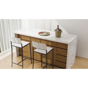 Cheap 3200x1600 Waterfall Counter Tops Polished Waterfall Countertop Island for sale