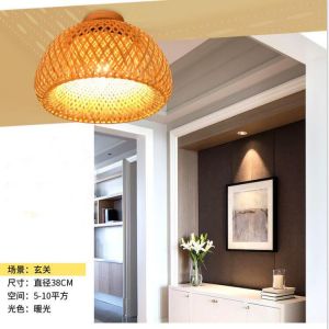 Minimalism Bamboo shade home decoration ceiling lights Farmhouse Light(WH-WA-38)