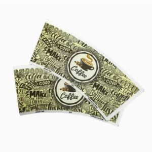 China 2.5oz 3.5oz 4.5oz 7.5oz Customized Colourful Paper Cup Fan With Six Colors For Beverage Coffee Tea on sale