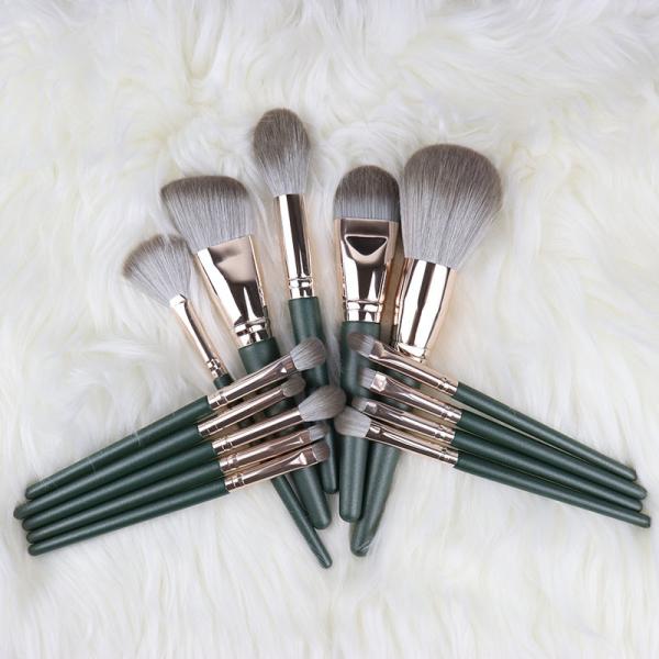 Quality 14Pcs Premium Makeup Brushes , Customized Soft Synthetic Cosmetic Brush With Bag wholesale