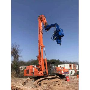 China High Efficiency Excavator Mounted Pile Driver Low Vibration Easy Maintenance on sale