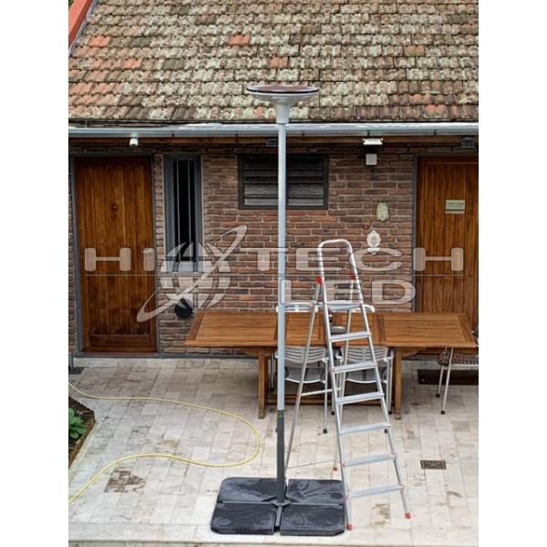 30W Smart UFO all in one integrated solar LED street light, 360 degree lighting