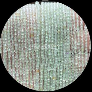 Customizable Cube Square Gemstone Beads Gold Rutilated Quartz Prehnite Loose