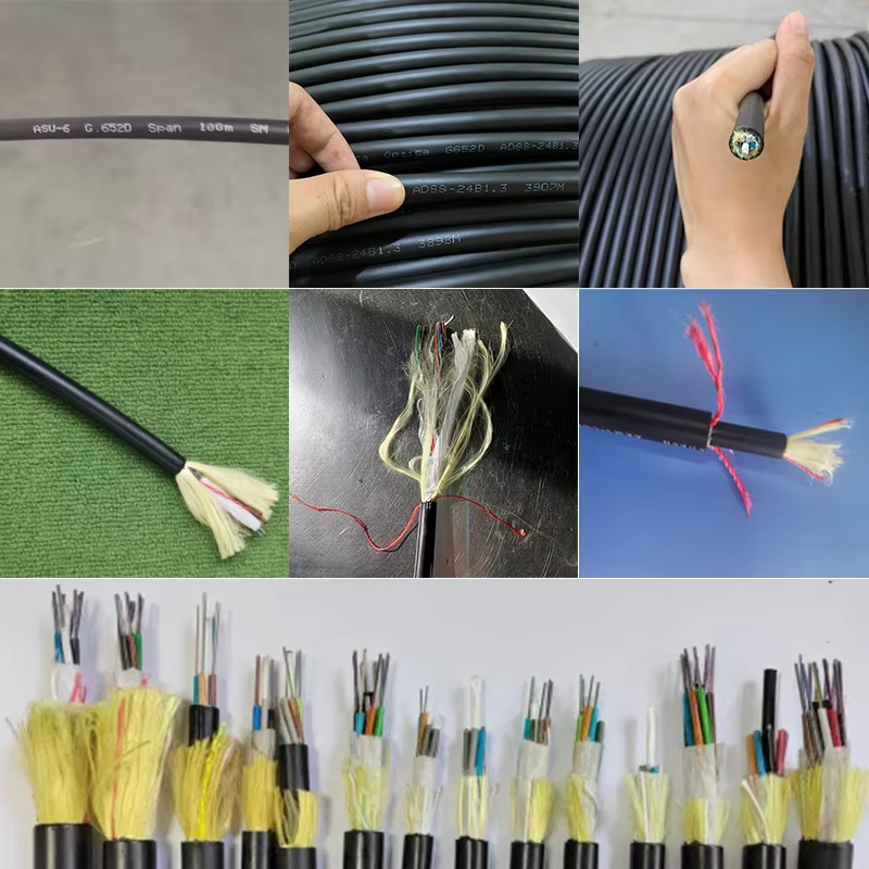 Single Jacket ADSS Communication Cable Span 50M to 200M